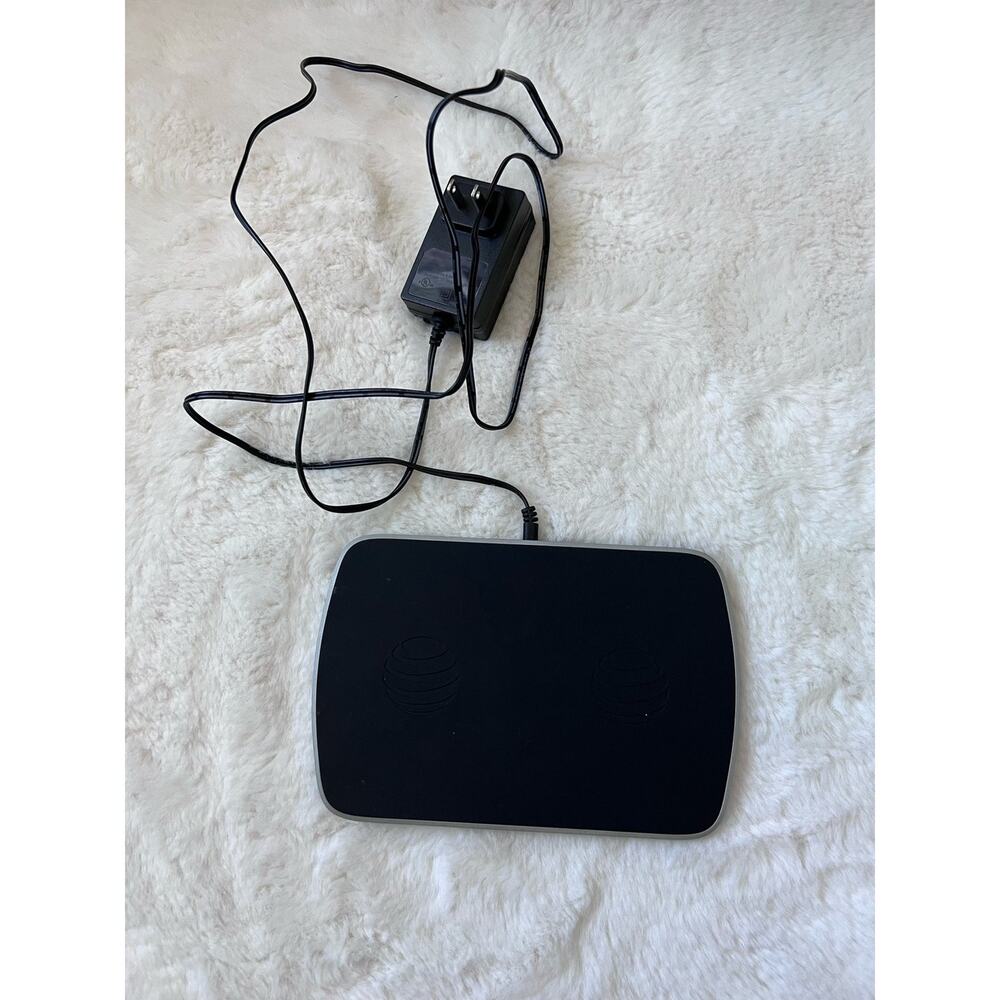 AT&T Dual Qi Wireless Charger Pad with Adapter – Black